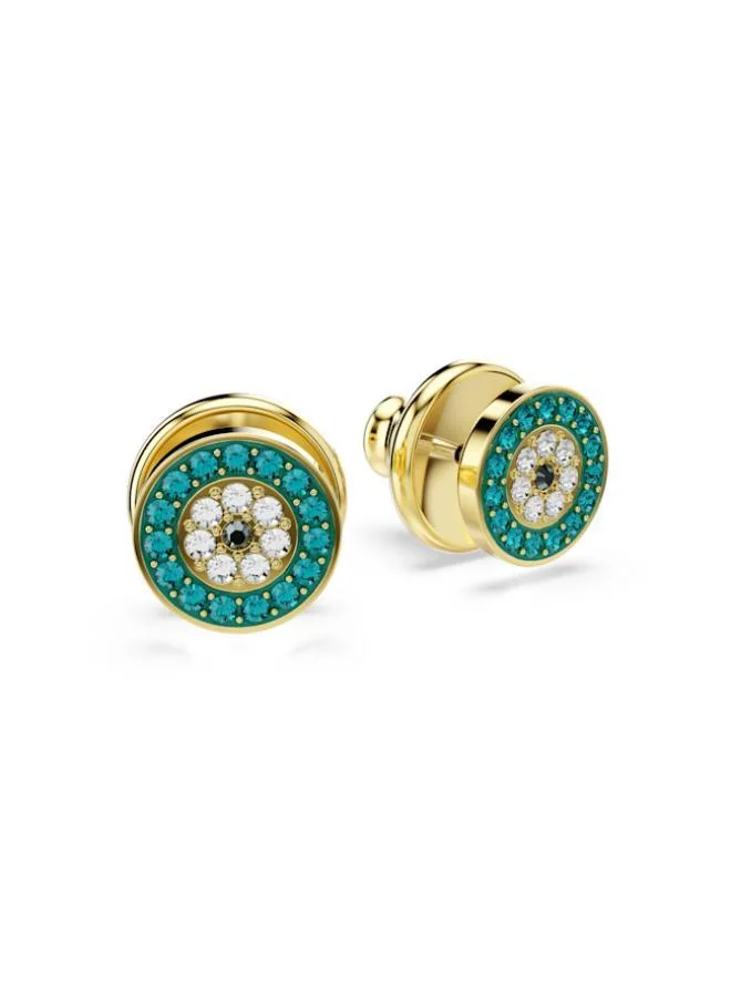SWAROVSKI  Luckily Evil Eye Gold Tone Plated Figural Earrings for Women | Best Price UAE